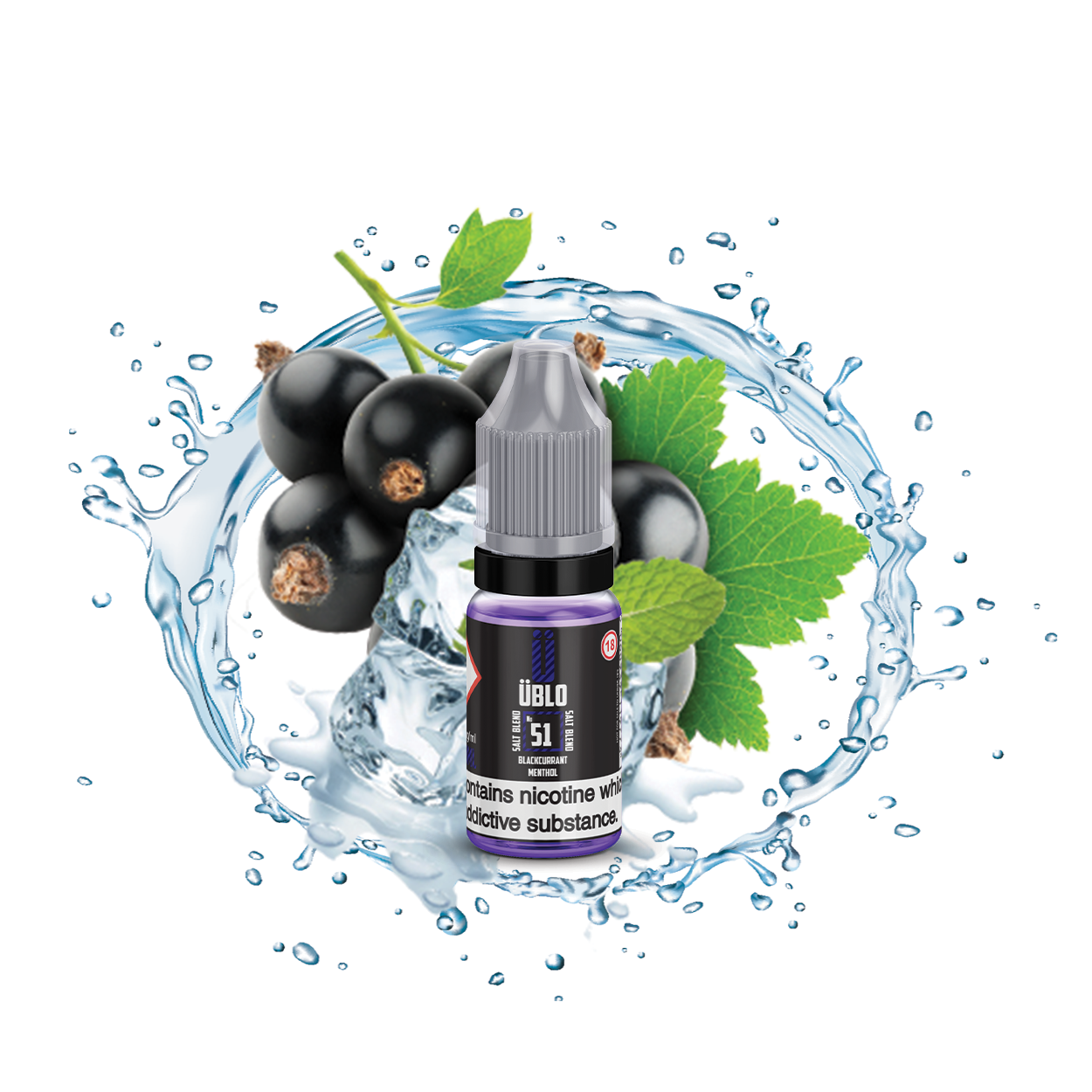 UBLO No51 Blackcurrant Menthol Ice Nic Salt