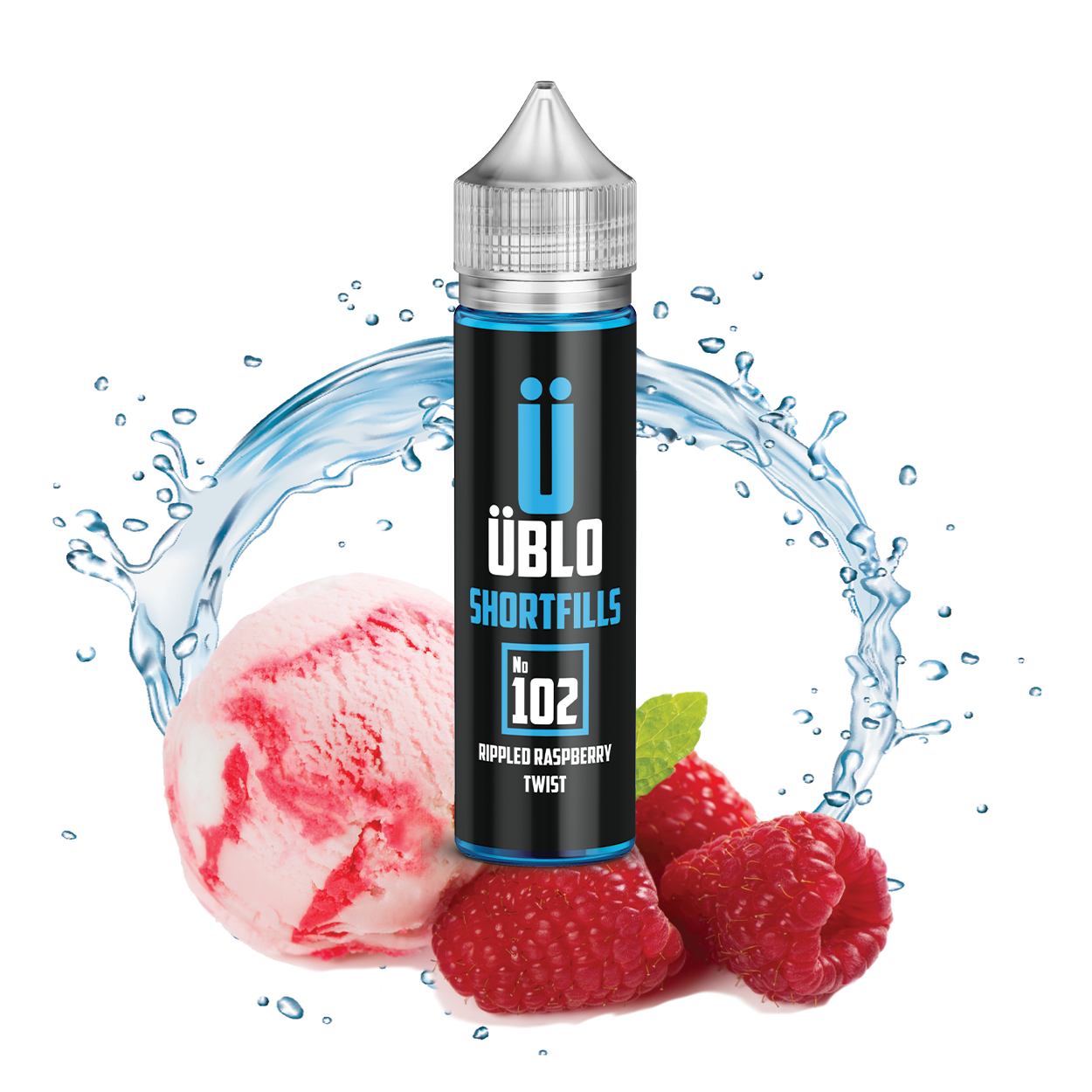 Shortfill Eliquid – No 102 60ml Rippled Raspberry Twist