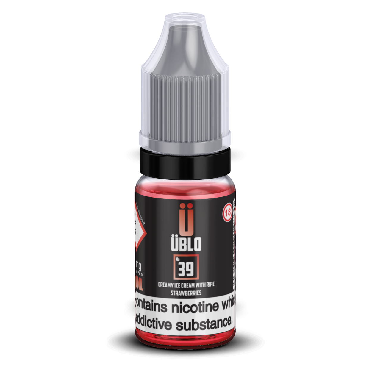 ÜBLO No39 10ml. Creamy Ice Cream With Ripe Strawberries