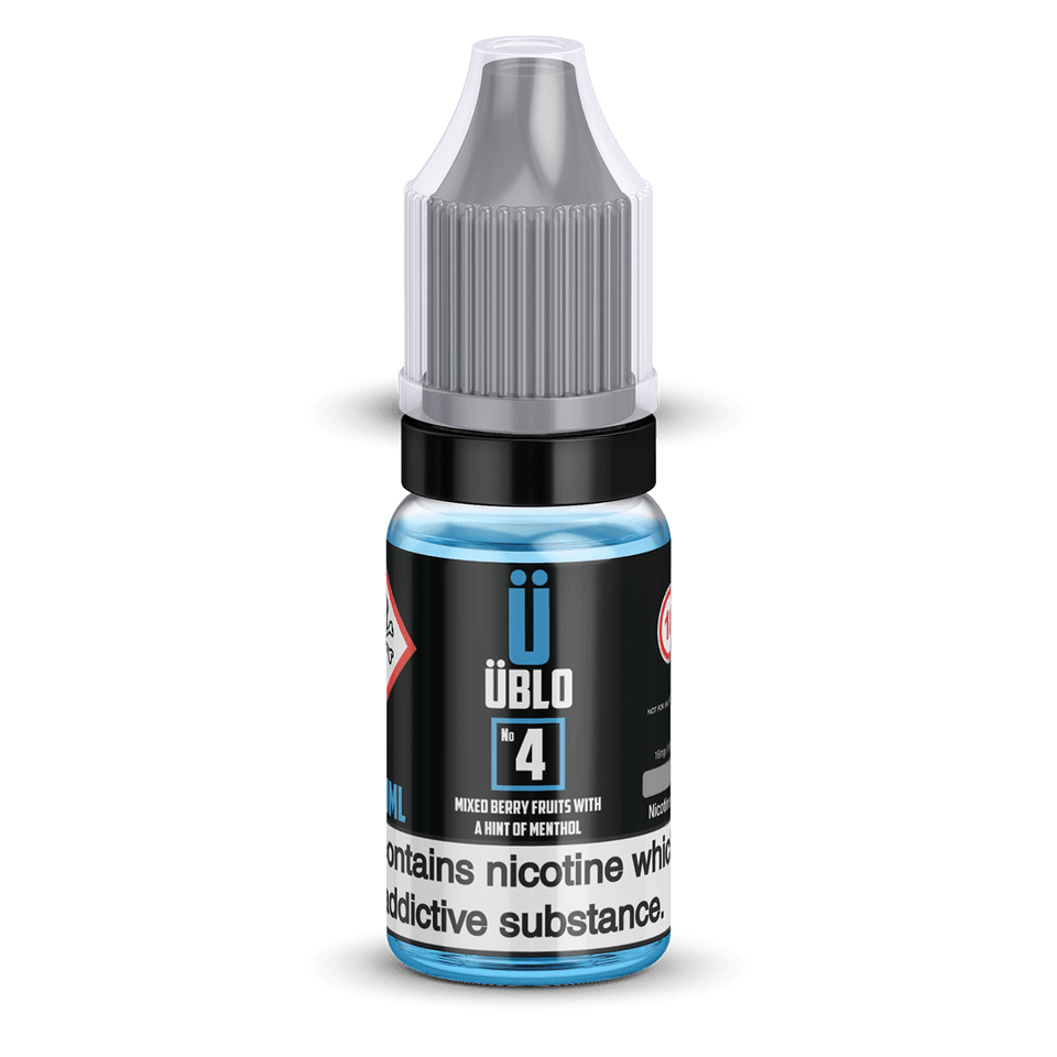 ÜBLO No4 10ml. Mixed Berry Fruits & A Hint Of Menthol
