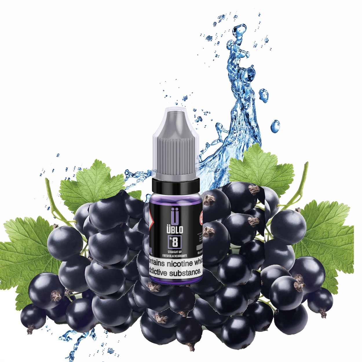 E-Liquid No8 10ml Fresh Blackcurrants