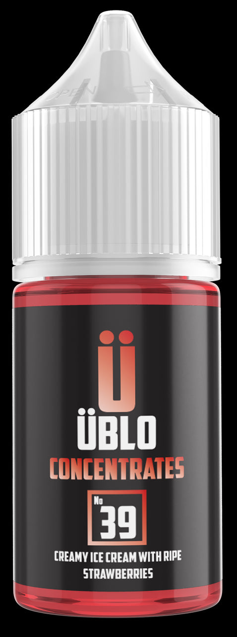Üblo No39 Concentrate Creamy Ice Cream With Ripe Strawberries 30ML