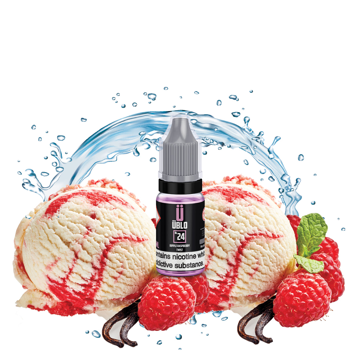 E-Liquid No24 10ml Ripple Raspberry Twist