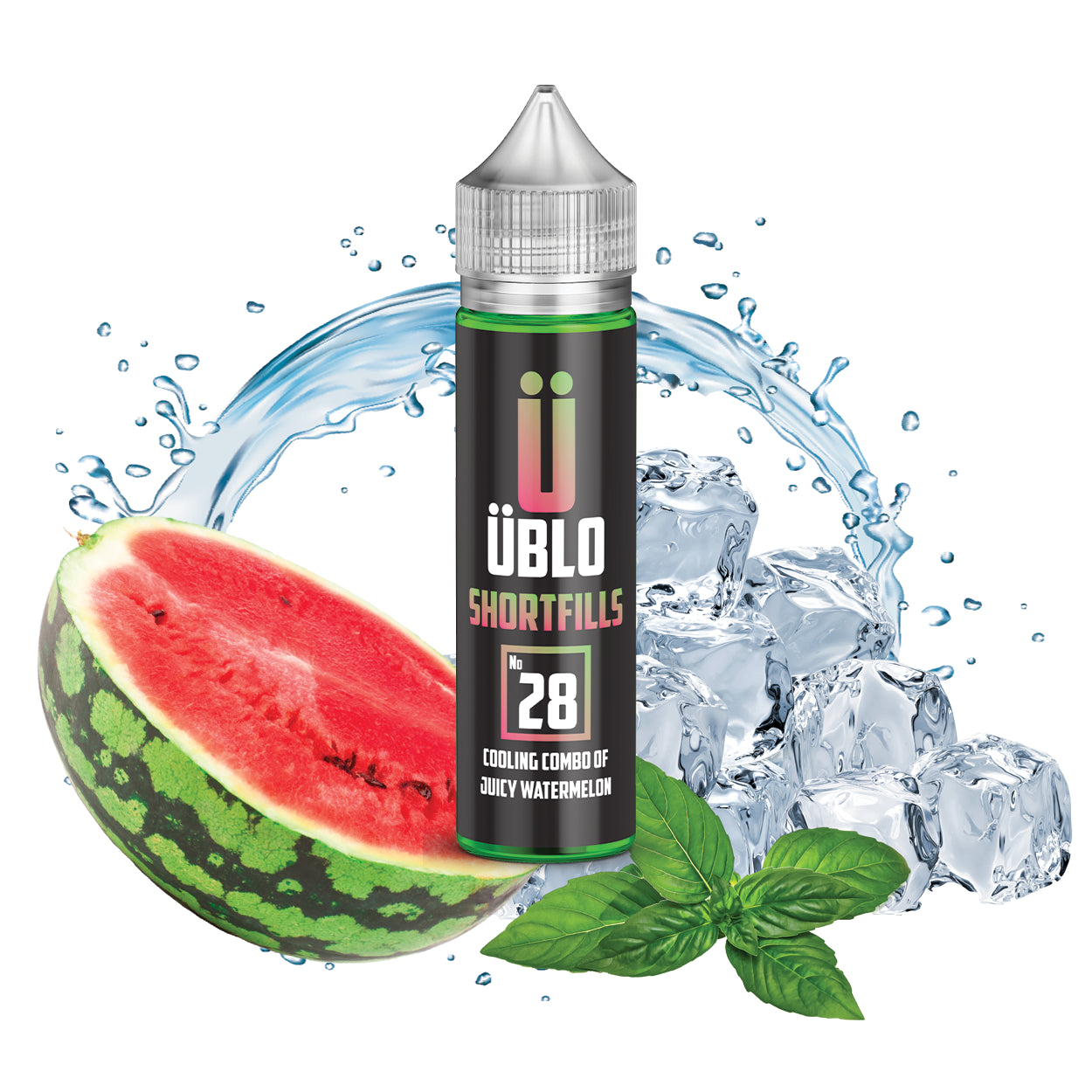 Shortfill E-liquid No28 Juicy Watermelon 60ML Ublo UK Shortfill E-liquid No28 Juicy Watermelon 60ML Ublo UK