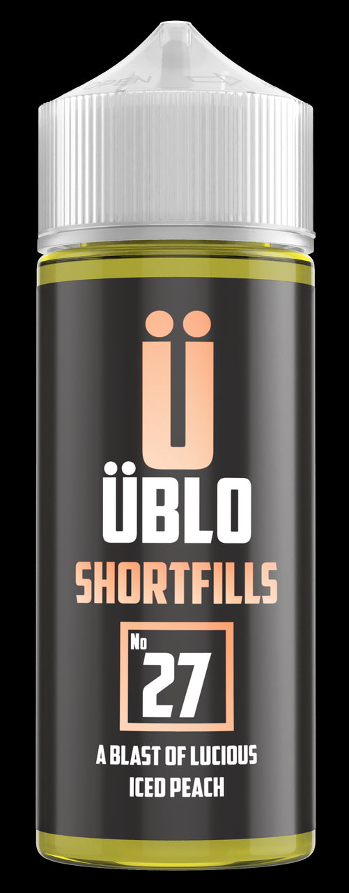 ÜBLO Short fill – No27 Luscious Iced Peach 120ML