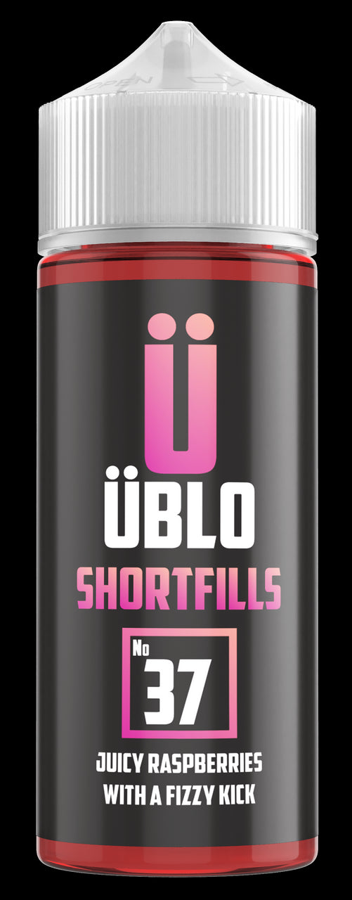 ÜBLO Short fill – No37 Juicy Raspberries Fizzy Kick 120ML