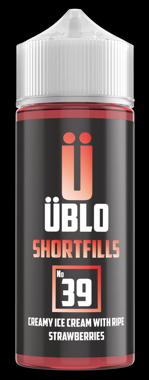 ÜBLO Short fill – No39 Creamy Ice Cream With Ripe Strawberries 120ML