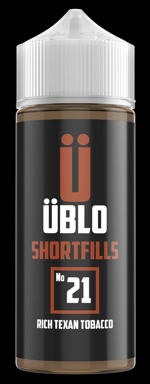 ÜBLO Shortfill – No21 Rich Texan Tobacco 120ML