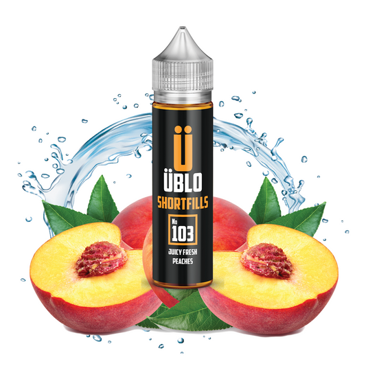 Shortfill Eliquid –  No103 Juicy Fresh Peaches 60ML