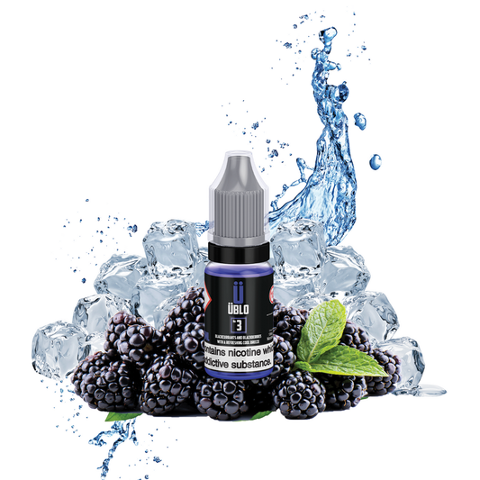Ublo E-Liquid No3 Eliquid 10ml is a delicious mix of Blackcurrants and blackberries with a refreshing cool breeze