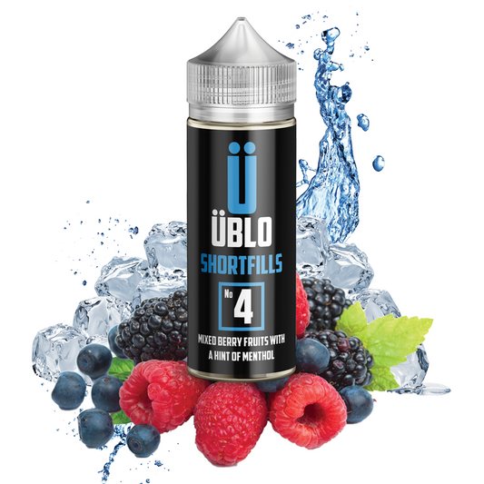 Shortfill E-liquid – No4 Mixed Berry Fruits And Hint Of Menthol 120ML