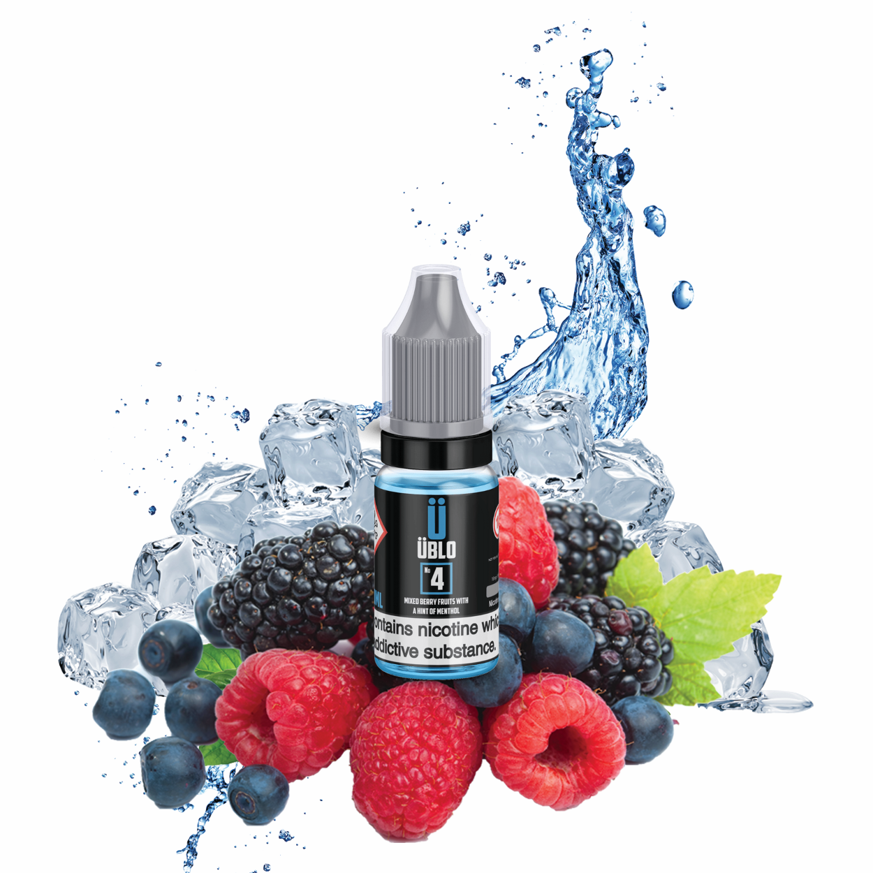 E-Liquid No4 10ml Mixed Berry Fruits With A Hint Of Menthol Ublo UK E-Liquid No4 10ml Mixed Berry Fruits With A Hint Of Menthol Ublo UK