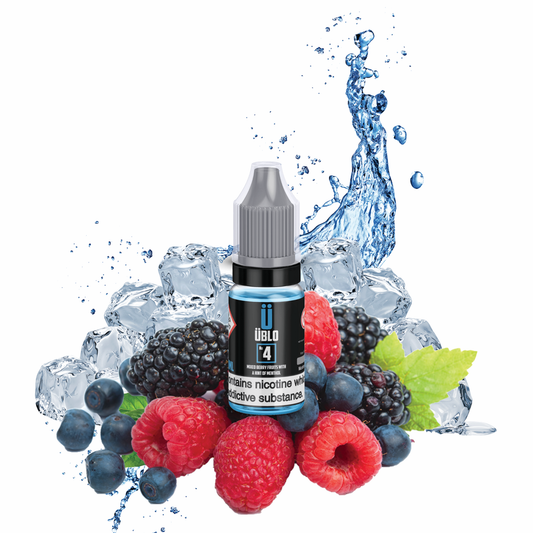 E-Liquid No4 10ml Mixed Berry Fruits With A Hint Of Menthol