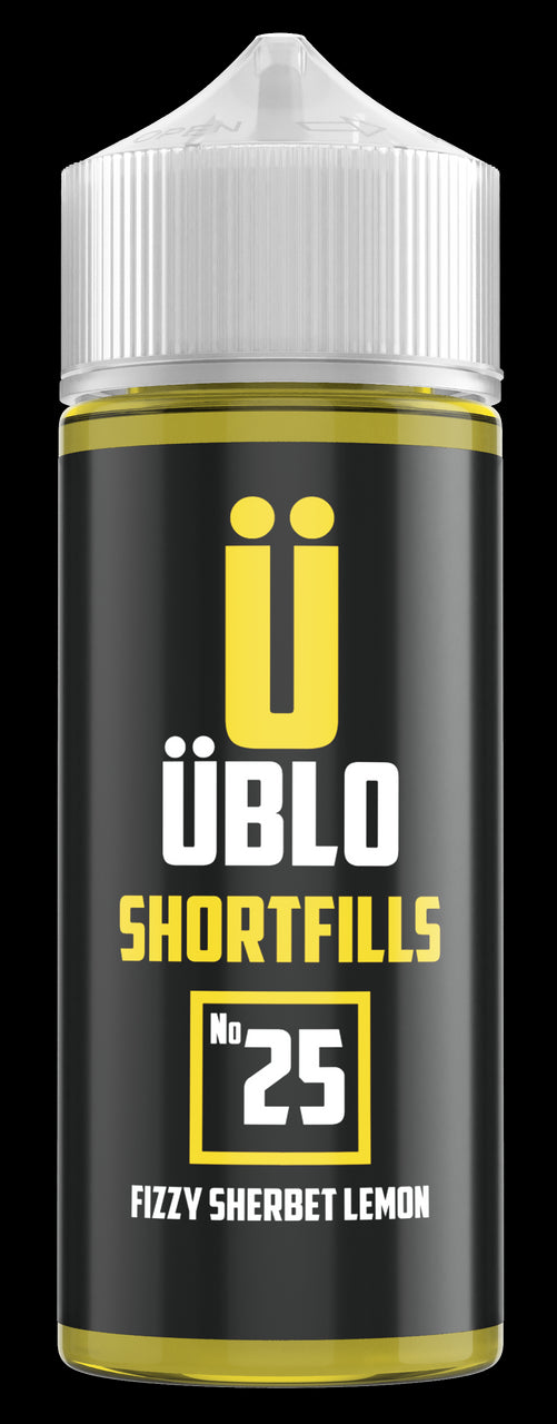 ÜBLO Shortfill – No25 Fizzy Sherbert Lemon 120ML