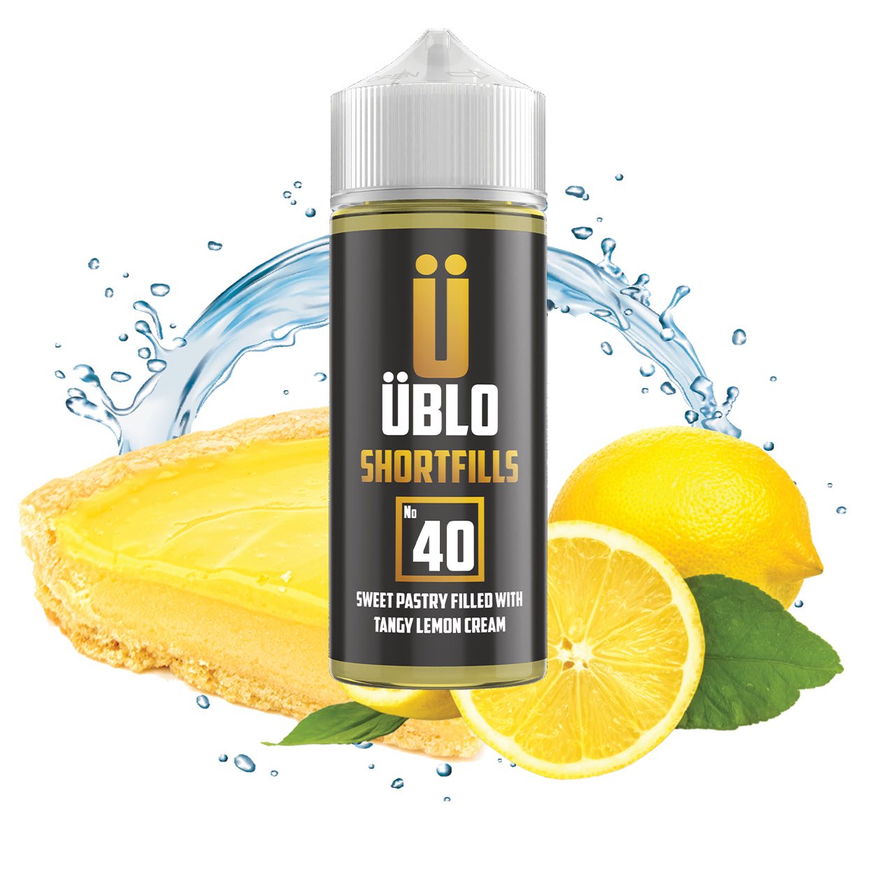 Shortfill E-liquid – No40 Sweet Pastry Tangy Lemon Cream 120ML