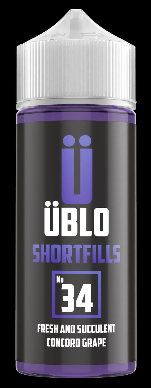 ÜBLO Short fill – No34 Concord Grape  120ML