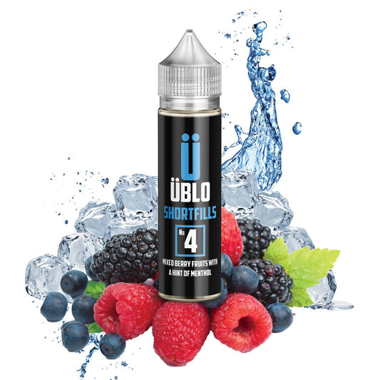 Shortfill E-liquid – No4 Mixed Berry Fruits With A Hint Of Menthol 60ML
