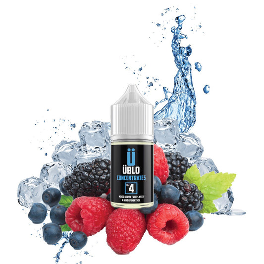 E-liquid Flavour No4 Concentrate Mixed Berry Fruits With A Hint Of Cool Menthol 30ML
