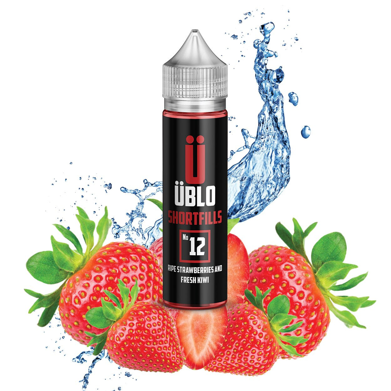 Shortfill E-liquid – No12 Ripe Strawberries & Fresh Kiwi 60ML