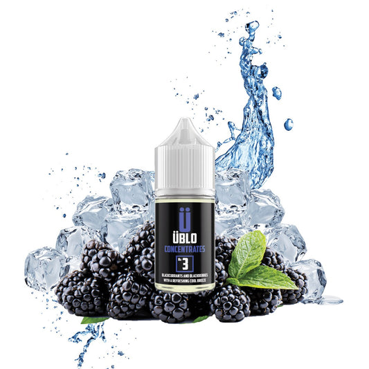 E-liquid Flavour No3 Concentrate Blackcurrants Blackberries With A Refreshing Cool Breeze 30ML