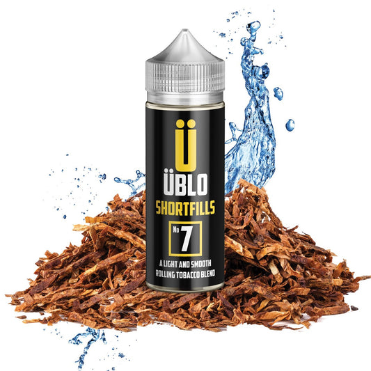 Shortfill E-liquid – No7 Light Smooth Rolling Tobacco 120ML