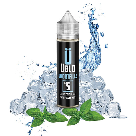 Shortfill E-liquid – No5 An Icy Cold Blast With Frozen Mint 60ML