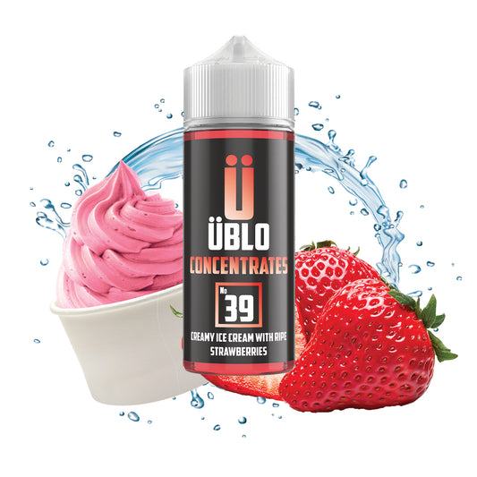 E-liquid Flavour No39 Concentrate Creamy Ice Cream With Ripe Strawberries 100ML
