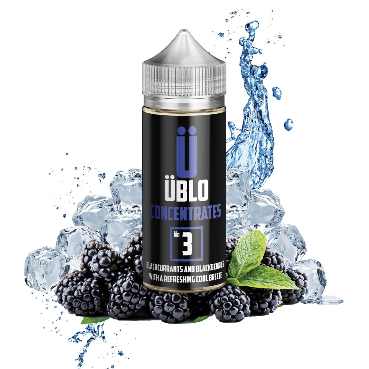 E-liquid Flavour No3 Concentrate Blackcurrants Blackberries With A Refreshing Cool Breeze 100ML