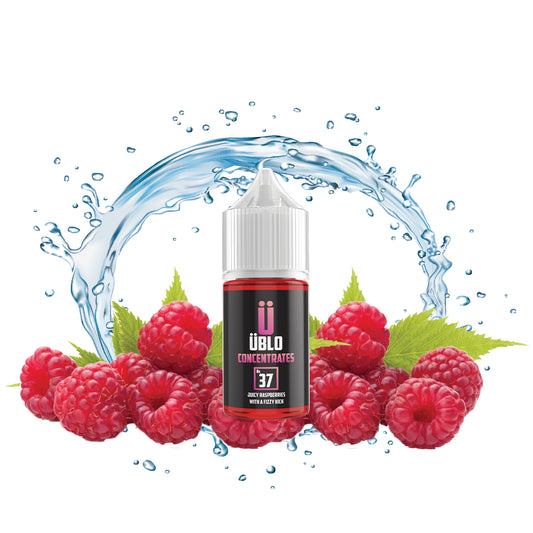 E-liquid Flavour No37 Concentrate Juicy Raspberries Fizzy Kick 30ML
