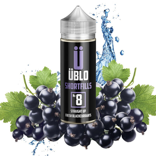 Shortfill E-liquid – No8 Straight Up Fresh Blackcurrants 120ML