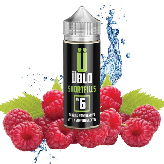 Shortfill E-liquid – No6 Candied Raspberries And Surprise Centre 120ML