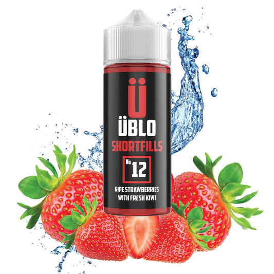 Shortfill E-liquid – No12 Ripe Strawberries & Fresh Kiwi 120ML